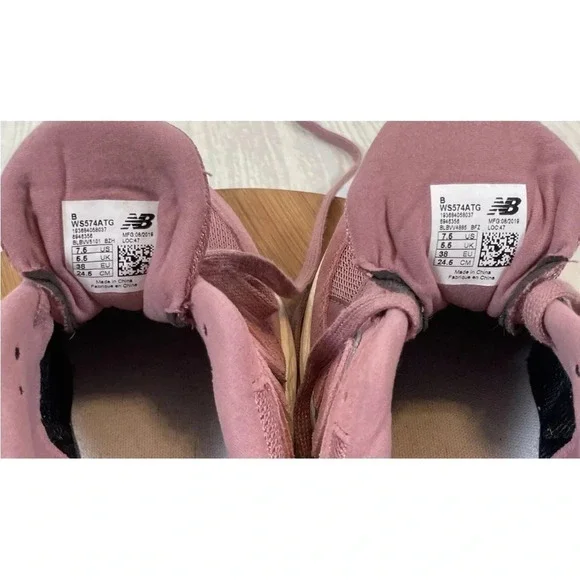 New Balance Womens WS574ATG Pink Lavender Sneaker Size 7.5 Comfort shoe walk run - Picture 15 of 16